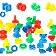 Celtniecības bloki izglītības montessori skrūves 30 elementi