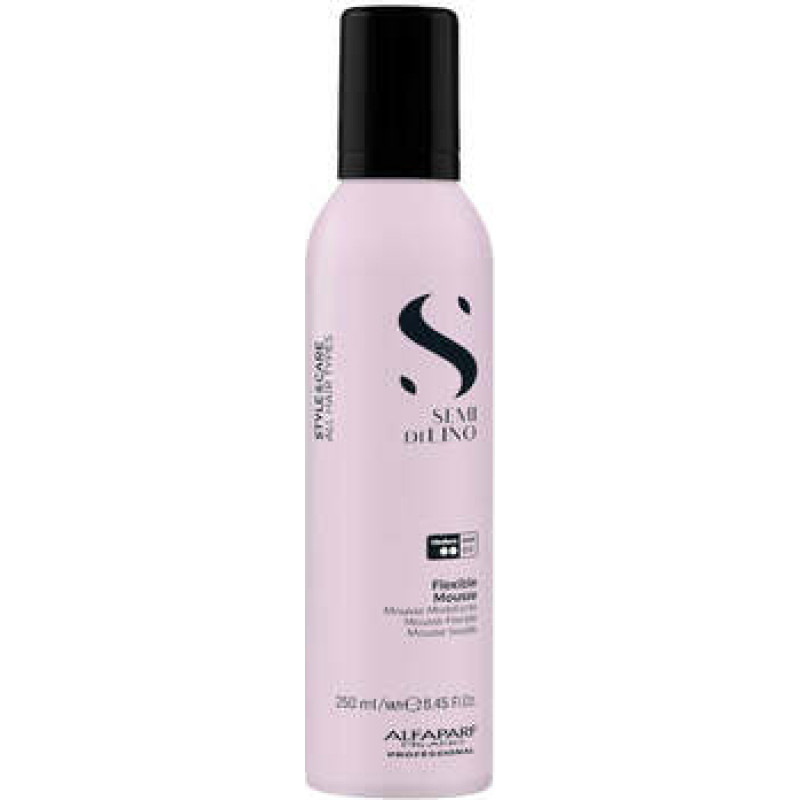 Alfaparf Milano Semi Di Lino Style&Care Flexible Mousse - Lehk&aacute; pěna pro pružn&yacute; styling, lesk a ochranu vlasů