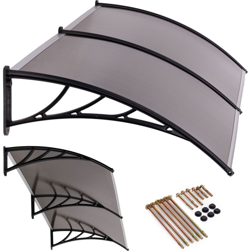 Multigarden Daszek nad drzwi 200x100 cm zadaszenie osłona poliwęglan podw&oacute;jny MultiGarden