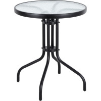 Multigarden Garden table 60cm tempered glass table for garden terrace balcony MultiGarden