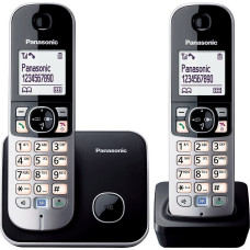 Panasonic KX-TG6812GB, melns