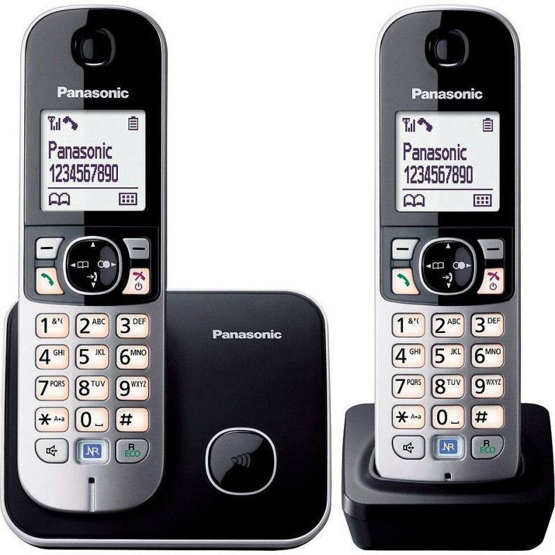 Panasonic KX-TG6812GB, melns
