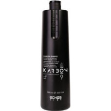 Echosline Karbon 9 Charcoal Shampoo - &Scaron;ampon pro barven&eacute;, chemicky o&scaron;etřen&eacute; a zesvětlen&eacute; vlasy