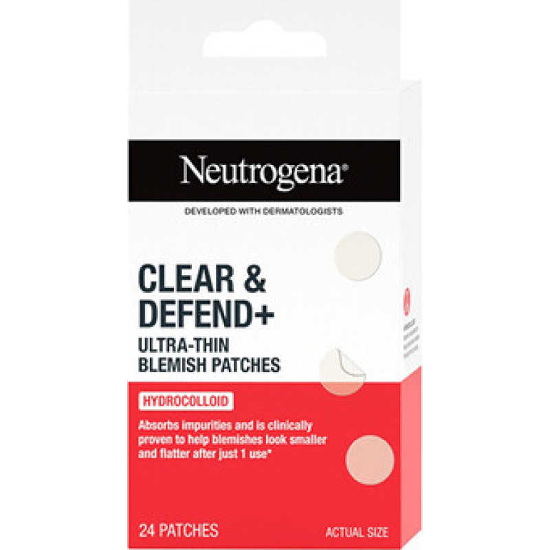 Neutrogena Clear & Defend+ Blemish Patches - Ultratenk&eacute; n&aacute;plasti na nedokonalosti pleti