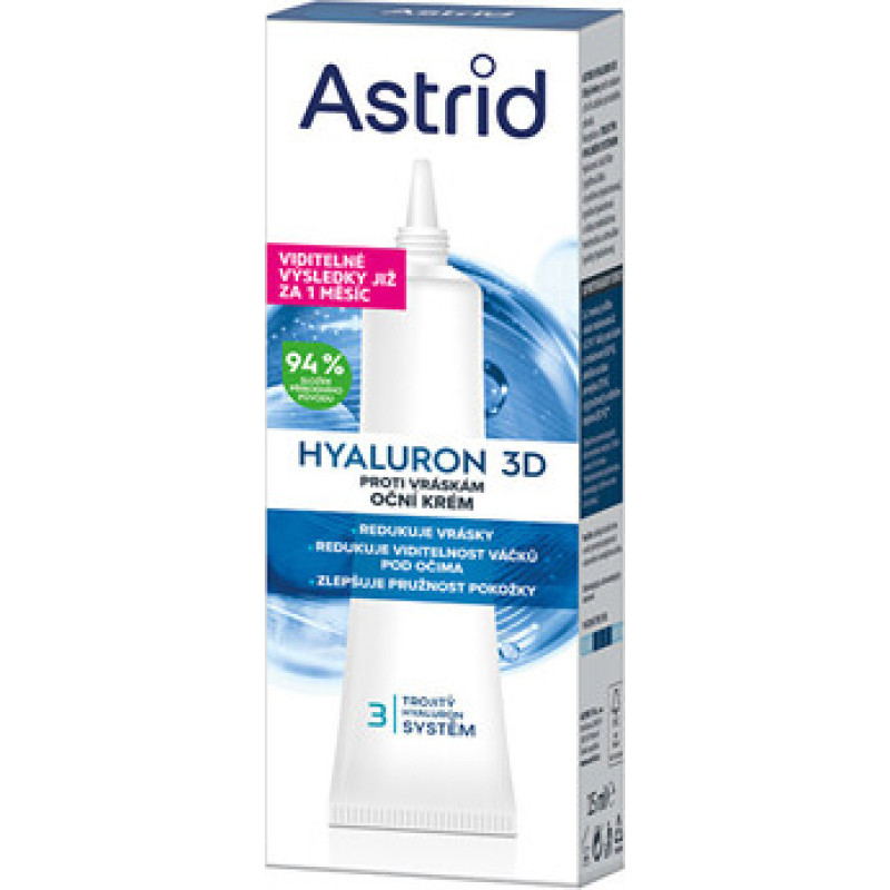 Astrid Hyaluron 3D Eye Cream - Očn&iacute; kr&eacute;m proti vr&aacute;sk&aacute;m