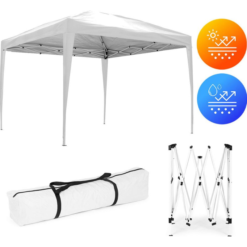 Multigarden Garden Pavilion Tent 3x3 m Pop-Up Canopy for Garden or Terrace MultiGarden