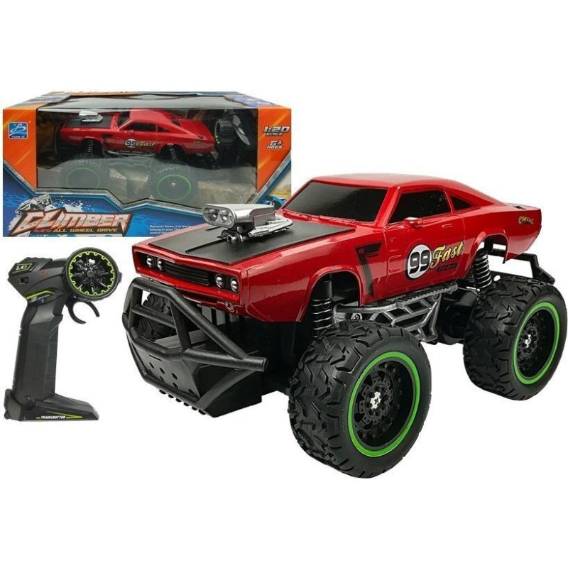 Attālināti vadāms visurgājējs Climber, sarkans