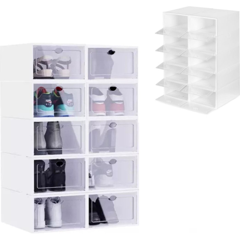 Modernhome Shoe organizer, modular plastic cabinet (10 pcs)