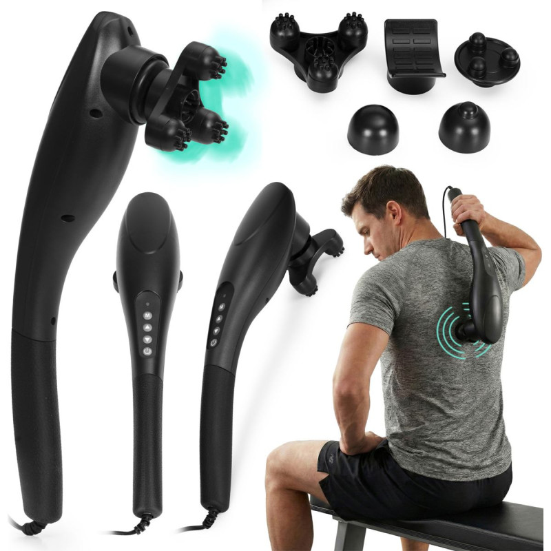 Modernhome Handheld Vibrating Body Massager Set with 5 Heads 20W ModernHome