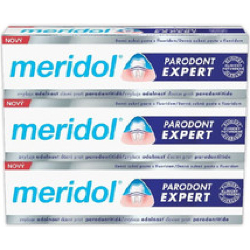 Meridol Paradont Expert Tripack Toothpaste (3 pcs) - Toothpaste against bleeding gums and periodontitis