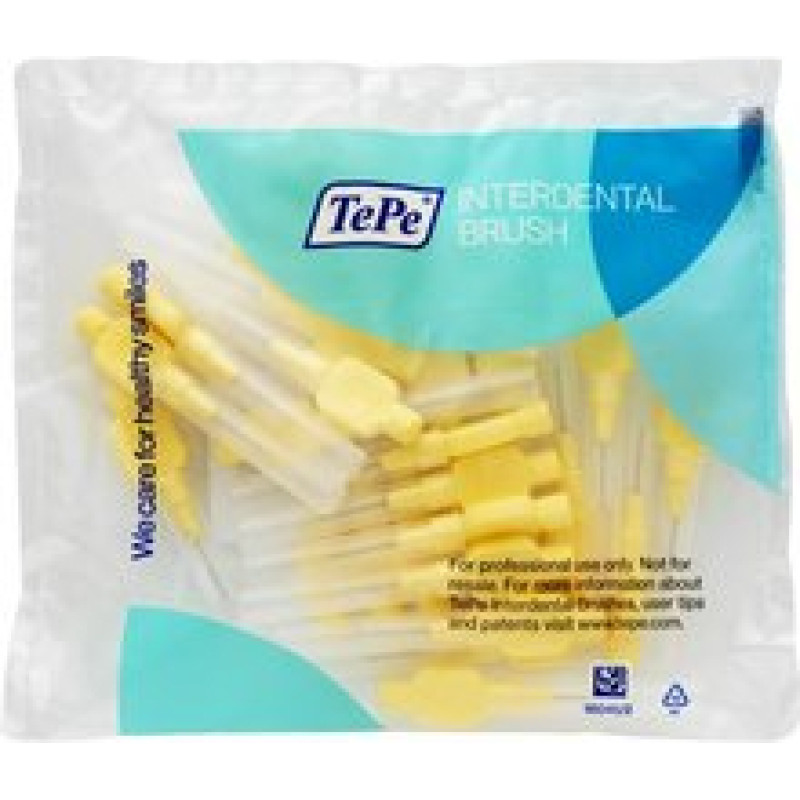 Tepe Interdental Brush Extra Soft (0.7 mm yellow 25 pcs) - Very fine interdental brushes