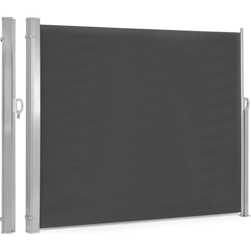 Multigarden Foldable awning 300x200 cm, side roller blind, garden screen for terrace, anthracite