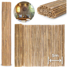 Multigarden Double-Sided Bamboo Mat 150x500 cm for Balcony, Terrace, Fence Natural MultiGarden