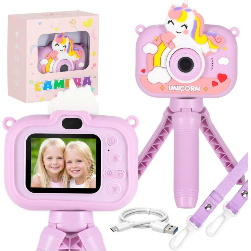 RoGer digitālā kamera bērniem uz statīva – vienradža dizains