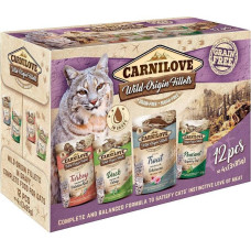 Carnilove Cat Wild Origin Fillets pieaugušiem kaķiem ar gaļu, 12x85 g