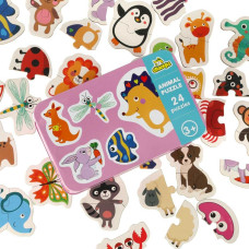 Puzles kārbā dzīvnieki 24 puzles