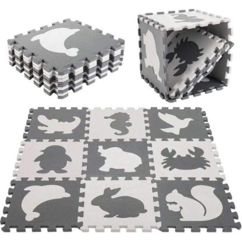 Puzles paklājs bērniem, 9 d.