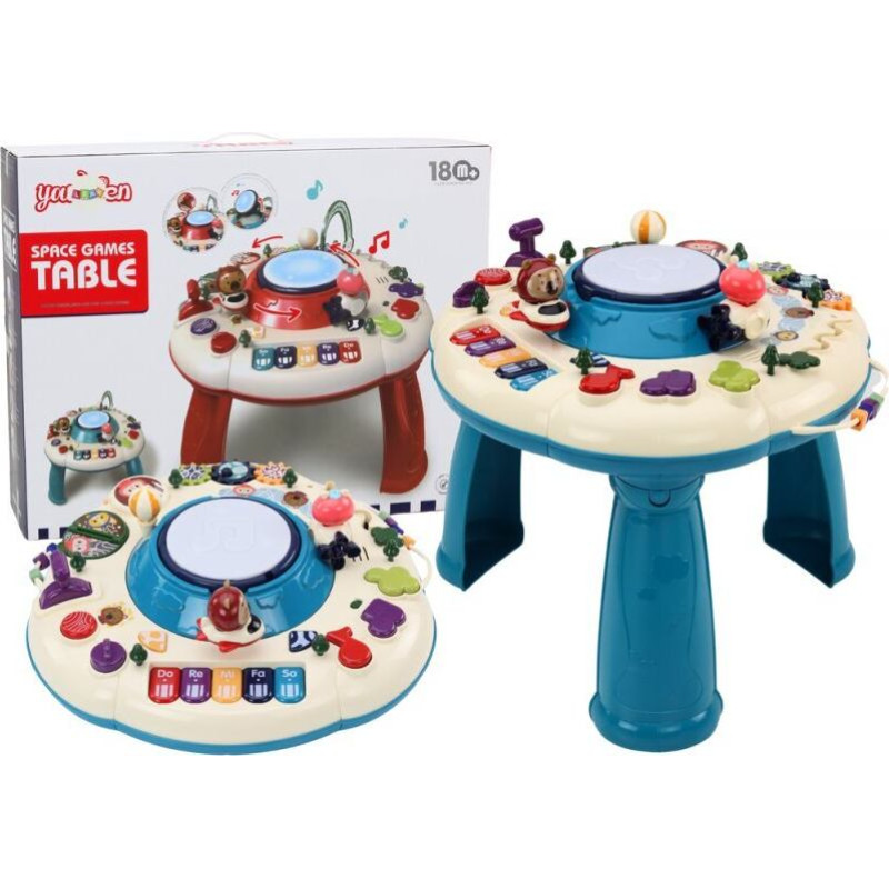 Aktivitāšu galds Lean Toys, zils