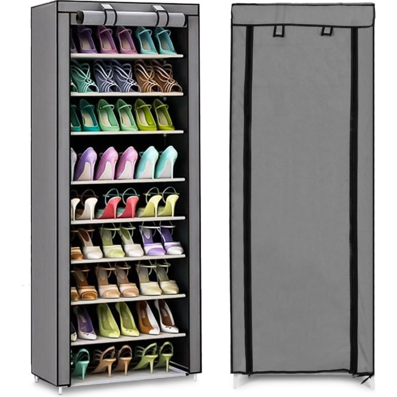 Modernhome Textile wardrobe with shelves for clothes and shoes ModernHome