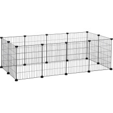 Leobert Modular Playpen for Small Animals &ndash; Hamster, Guinea Pig, Rodents Black