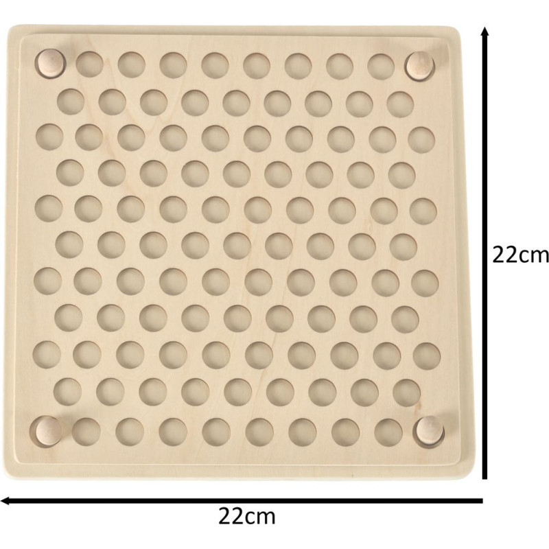 Izglītojoša montessori pērlīšu bumbiņu mozaīkas puzle 77el.