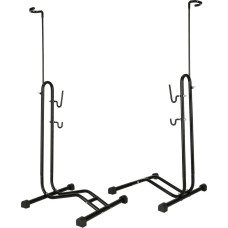 Velosipēdu statīvs vienvietīgs augsts stiprs metāla melns