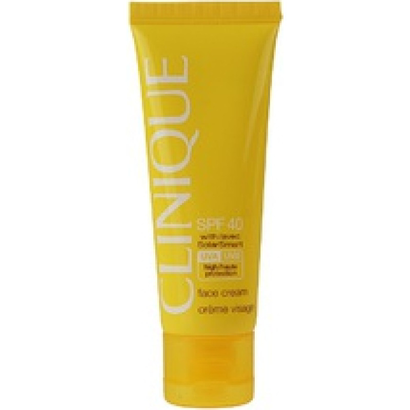 Clinique Face Cream SPF 40 - Suntan lotion on face