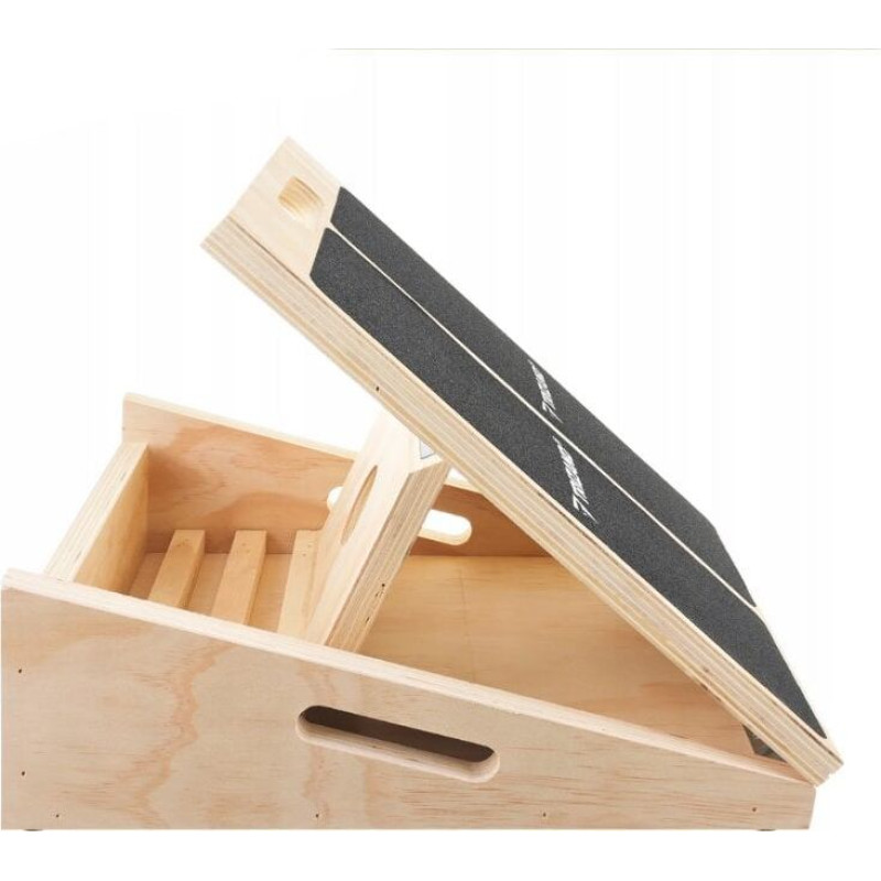 Regulējama koka kāju stiepšanas platforma Slant Board