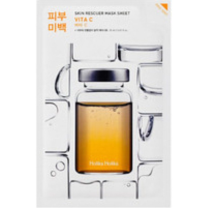 Holika Holika Skin Rescue Mask Sheet - Brightening cloth mask with vitamin C.
