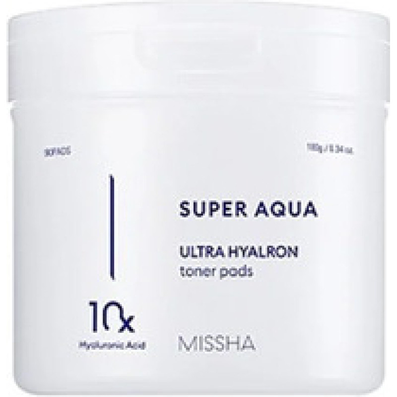 Missha Super Aqua Ultra Hyalron Toner Pads ( 90 ks ) - Hydratačn&iacute; tamp&oacute;nky