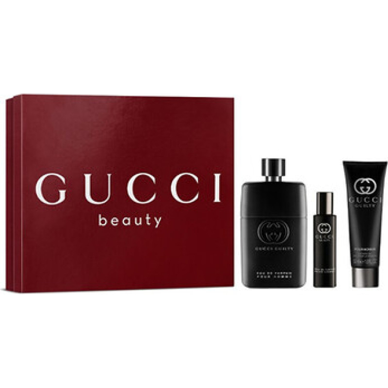 Gucci Guilty Pour Homme Eau de Parfum D&aacute;rkov&aacute; sada EDP 90 ml, sprchov&yacute; gel 50 ml a miniaturka EDP 15 ml