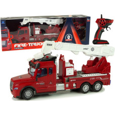 Rotaļlieta vadāma ar tālvadības pulti ugunsdzēsēju automašīna Lean Toys, raudonas