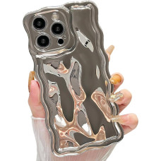 ZTOFERA viļņots korpuss iPhone 13 Pro, sudraba krāsā