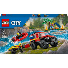 LEGO City 4X4 ugunsdzēsēju mašīna ar glābšanas laivu