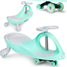 Ecotoys Wiggle car ride-on toy LED wheels green ECOTOYS
