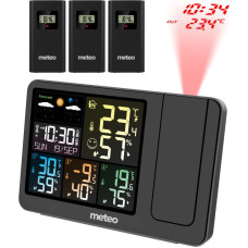 Meteo Weather station with DCF 3 sensors laser projector