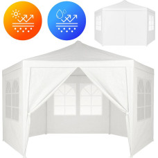 Multigarden Garden Trade Pavilion Tent 2x2x2 m with Windows White MultiGarden