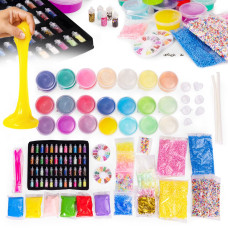 Multistore Slime Making Set for Children DIY Stretchable Plasticine Squishy 113 Pieces
