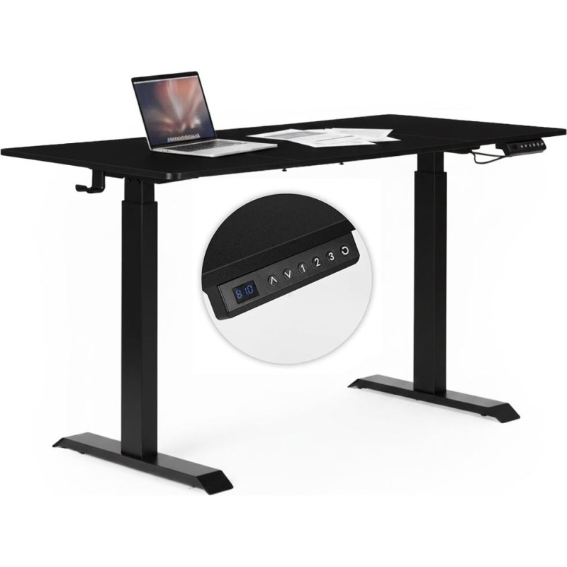 Modernhome Adjustable Electric Desk 140x70 cm Height Adjustment 76&ndash;121 cm ModernHome