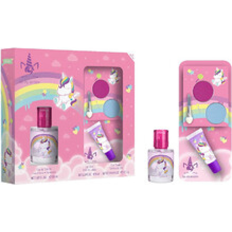 Fragrances For Children Eau My Unicorn Gift set EDT 30 ml, lip gloss and eyeshadow