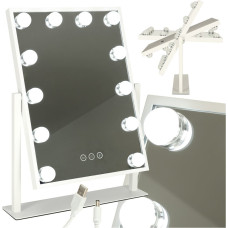 LED kosmētikas spogulis ar USB spuldzēm 30x40cm