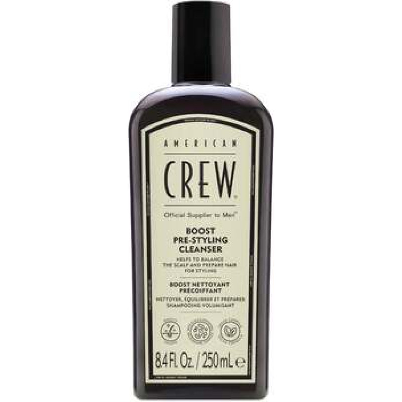 American Crew Boost Pre-Styling Cleanser - P&aacute;nsk&yacute; posiluj&iacute;c&iacute; &scaron;ampon pro jemn&eacute; vlasy bez objemu