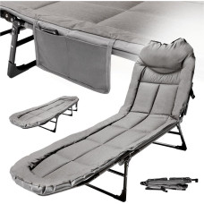 LUARO ceļojumu gulta saliekamā nometnes gulta karpu biznesa pārnēsājamā gaisma 200x64cm