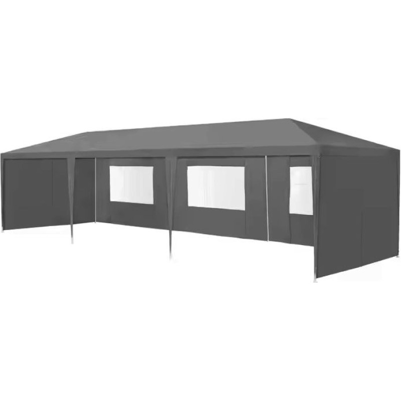 Multigarden Garden commercial pavilion tent, 3x9 m, 8 walls, gray, MultiGarden