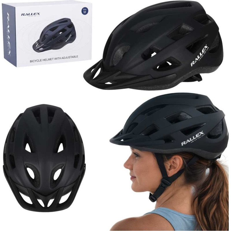 Velosipēda ķivere RALLEX M regulējama viegla ar ventilāciju