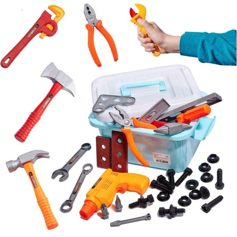 Instrumentu darbnīca bērniem ar darbarīkiem 48 el.