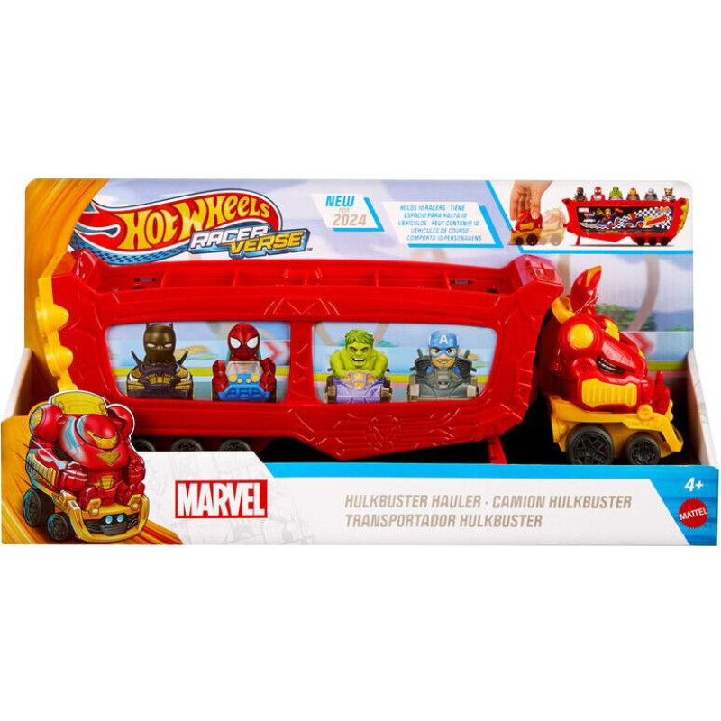 Auto Marvel Hulkbuster Hauler Truck Hot Wheels RacerVerse, 10 gab.