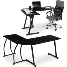 Modernhome Corner Office Desk LOFT School Table Black ModernHome