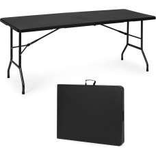 Multigarden Catering table 180 cm, foldable into a suitcase, black, ModernHome