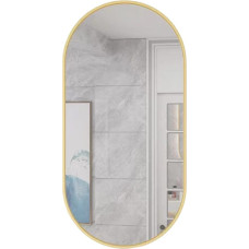 Leobert Large Oval Wall Mirror 100x50 cm Gold Frame